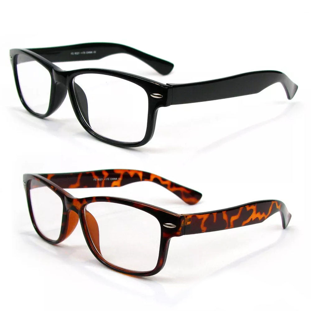 Classic Medium Frame Reading Glasses Nerd Geek Retro Vintage Style Reders