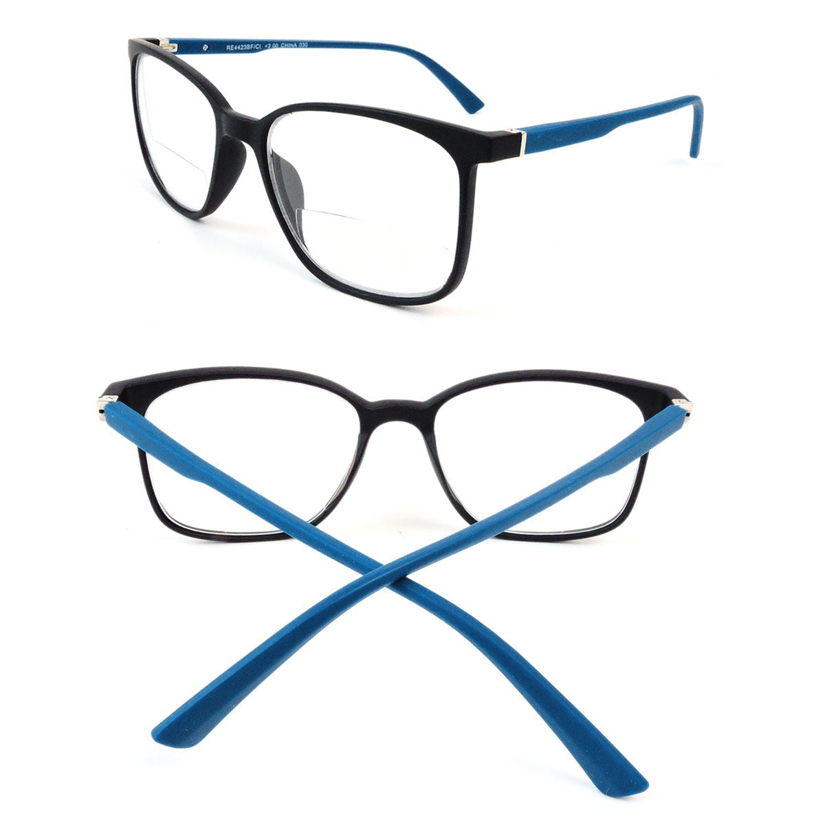 Bifocal Readers with Spring Temple Matte Finish Reading Glasses