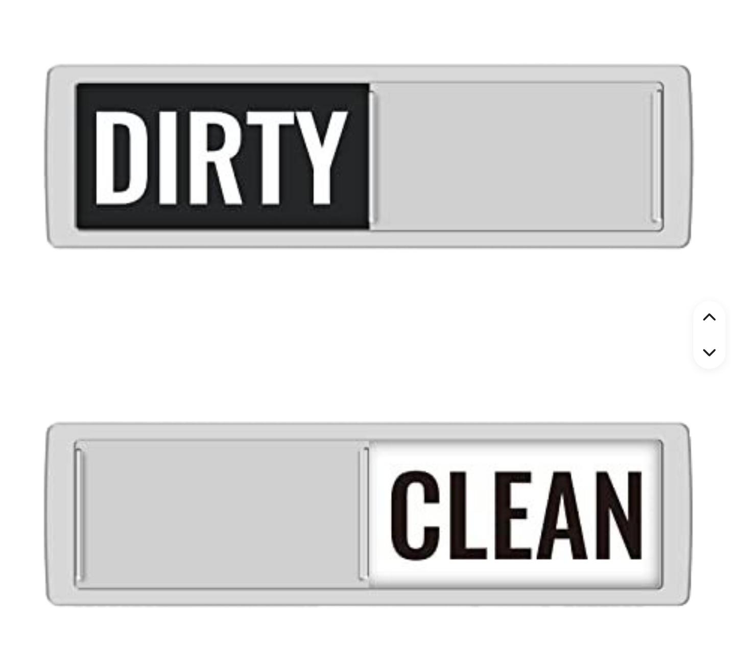 Clean Dirty Dishwasher Sign - Sleek Design - Kitchen Gadgets - Heavy Duty Magnet with Optional Stickers