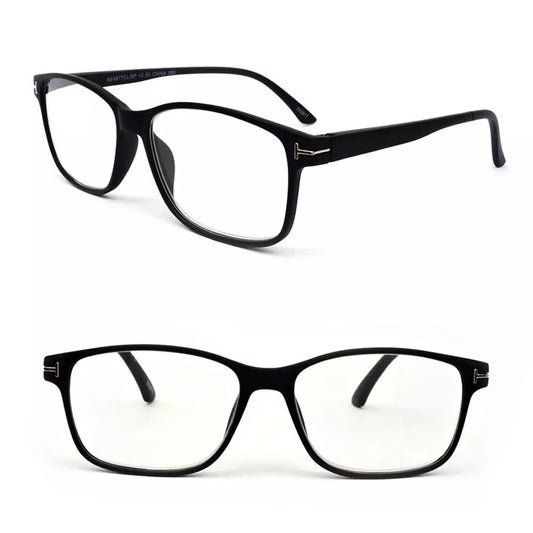Rectangle Readers Classic Frame Spring Hinges Unisex Reading Glasses