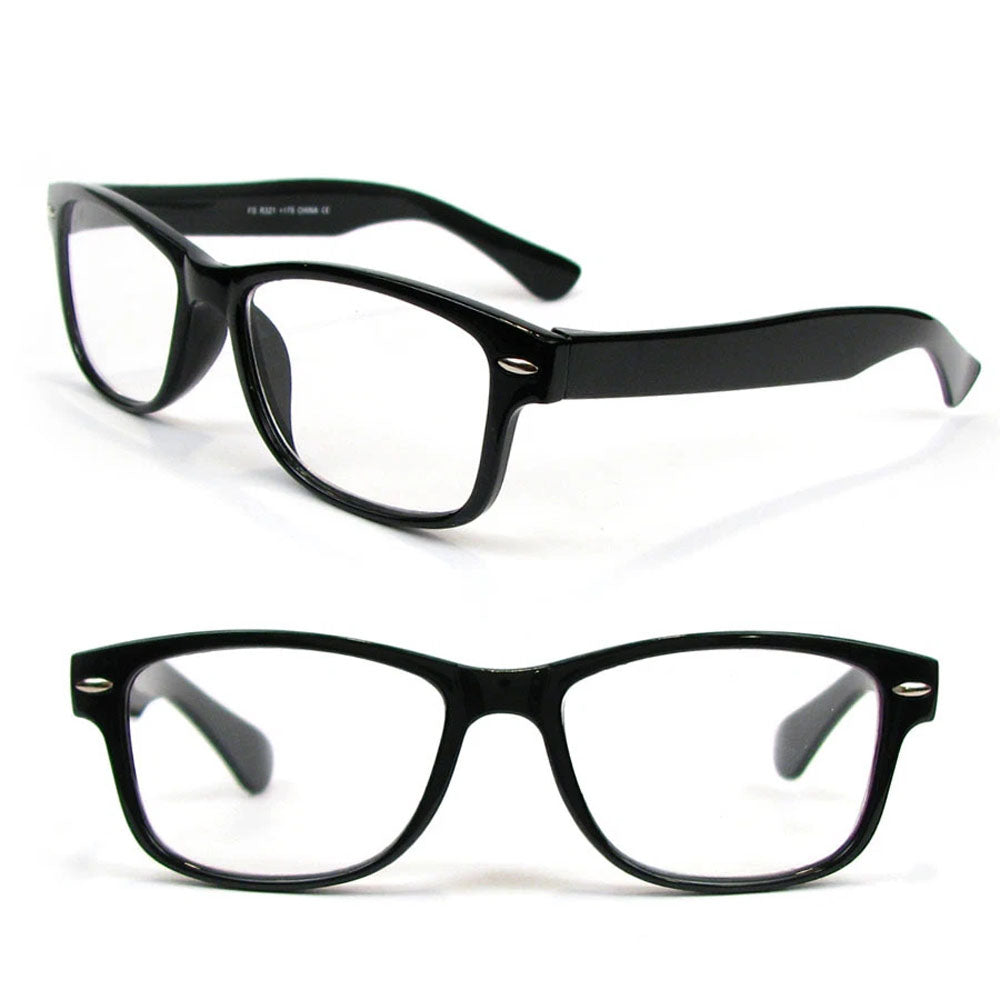 Classic Medium Frame Reading Glasses Nerd Geek Retro Vintage Style Reders