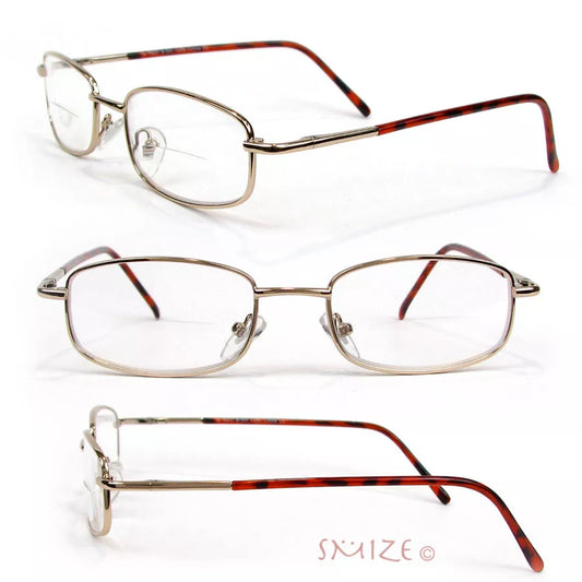 Bifocal Vision Metal Frame Unisex Reading Glasses