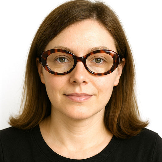 Tortoise Clear Lenses Computer Glasses, Blue Light Blocking, Round Fashion Glasses