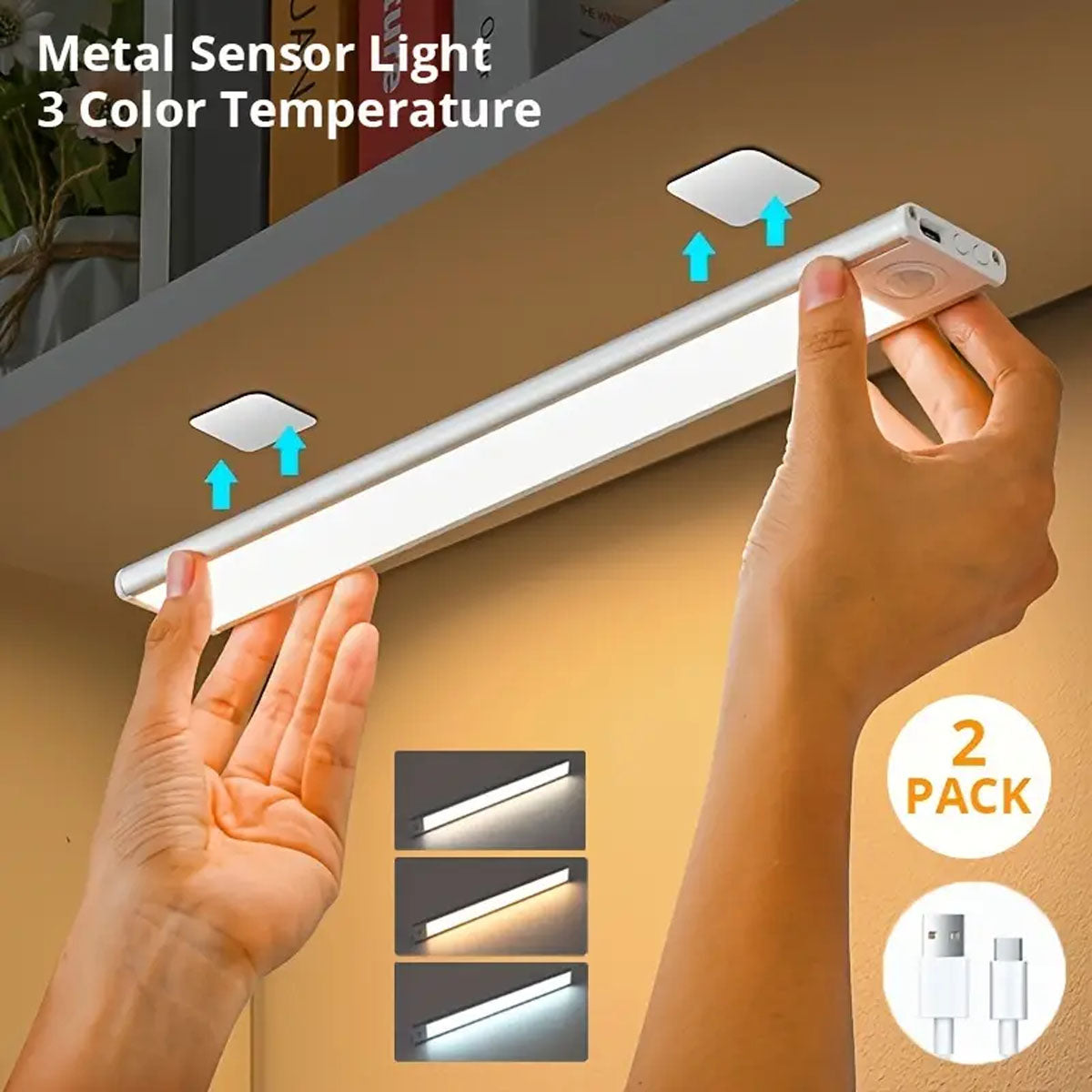 LED Motion Sensor Cabinet Light, Under Counter Closet Lighting