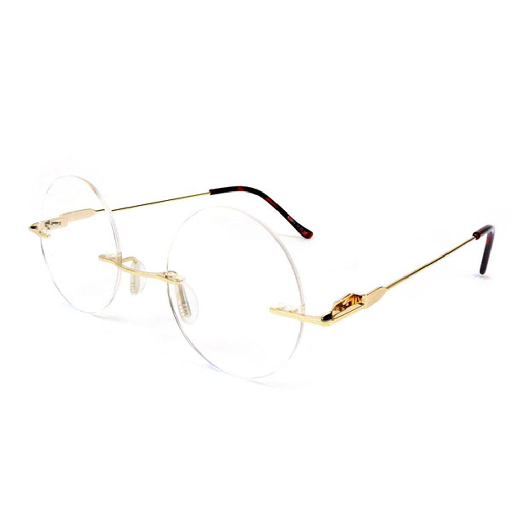 Lennon Style Rimless Round Reading Glasses Iconic Readers