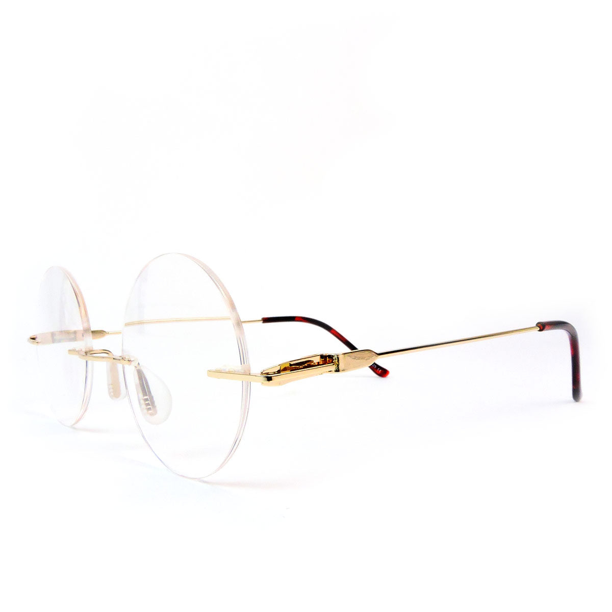 Lennon Style Small Size Rimless Round Reading Glasses Readers
