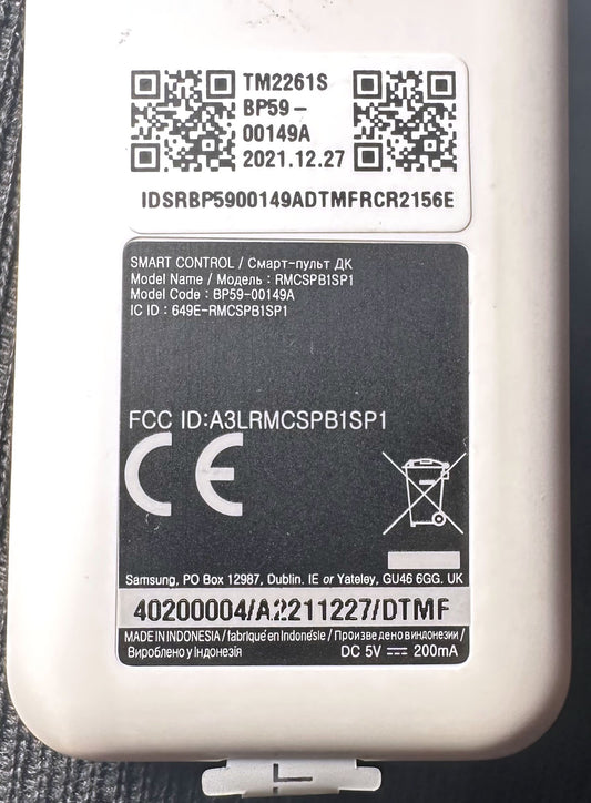 Genuine Samsung BP59-00149A Smart Voice Remote Control TM2261S for The Freestyle Projector OEM New