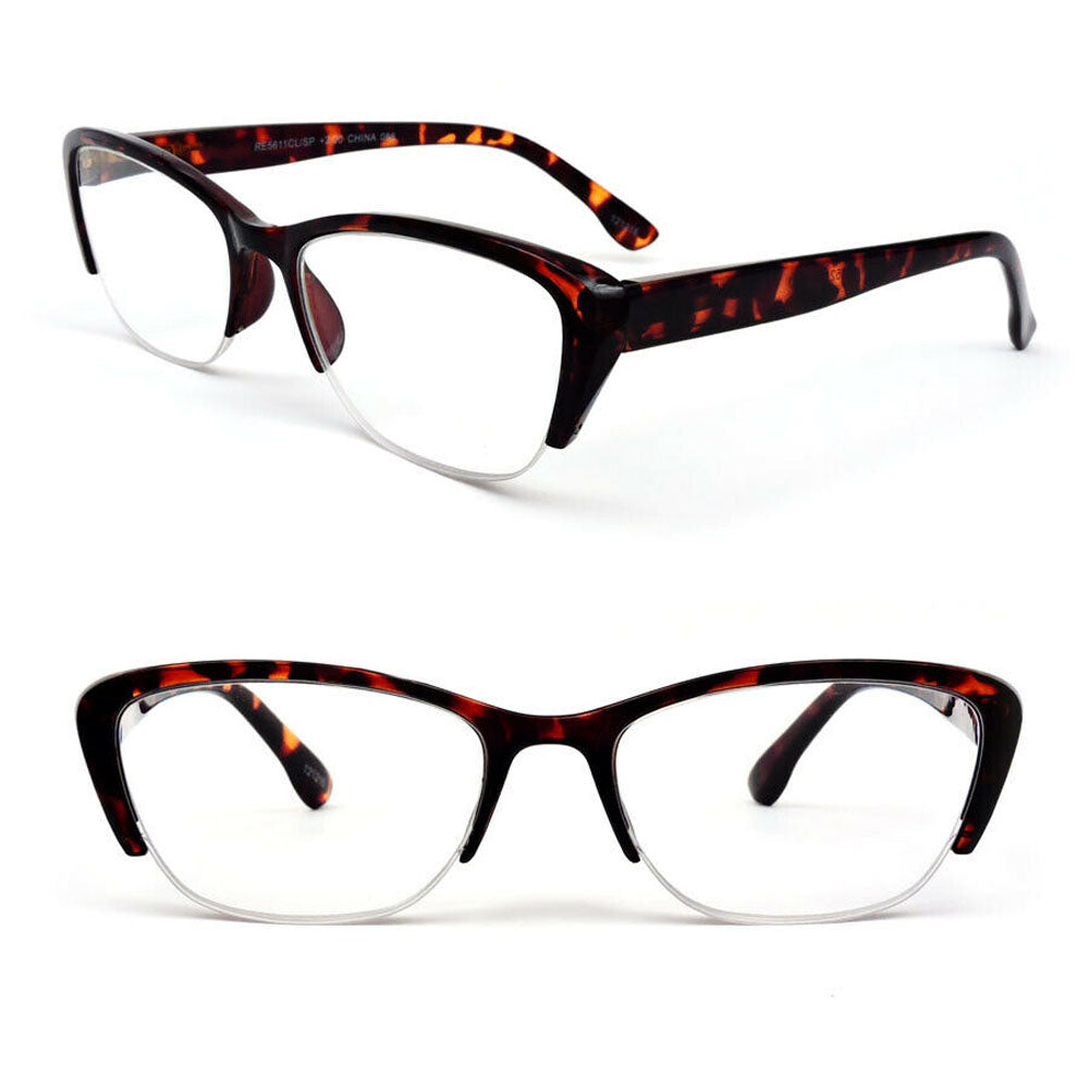 Cat Eye Two Tone Frame Fashionable Women's Reading Glasses