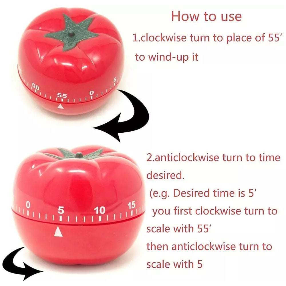 Tomato Shape Kitchen Timer Alarm Reminder