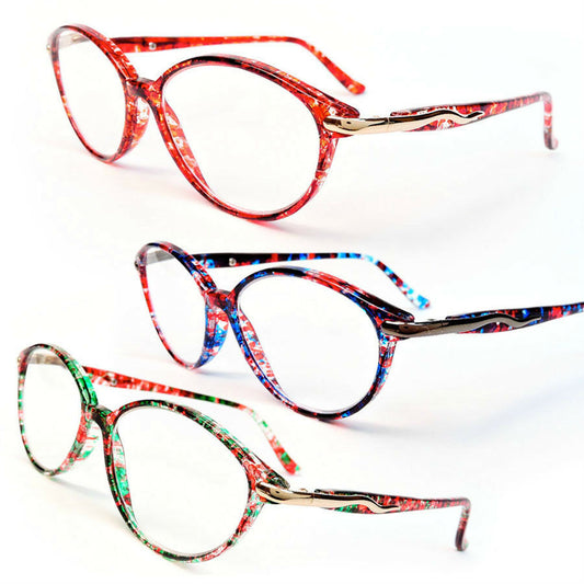 Cat Eye Colorful Tortoise Hipster Women's Reading Glasses