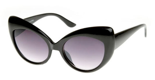 Cat Eye Oversized Black or Tortoise Vintage Style Women's CatEye Sunglasses