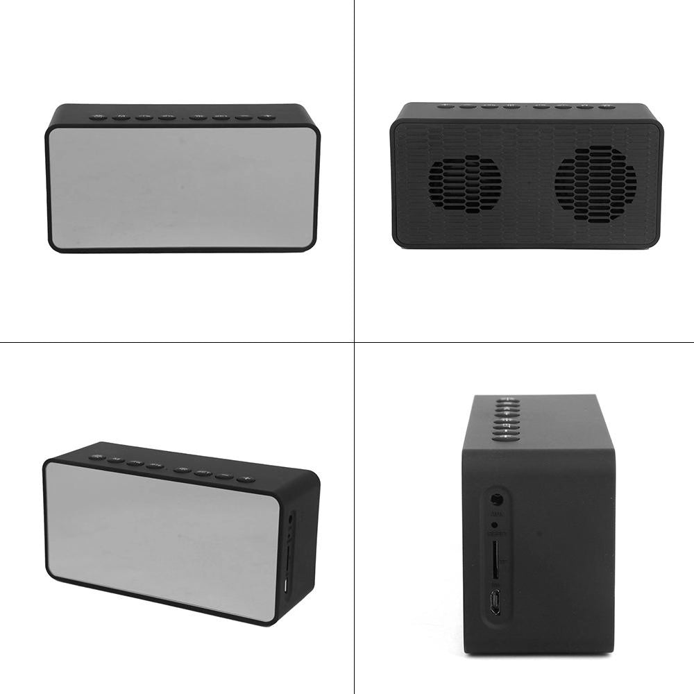 Alarm Clock, Radio, Bluetooth Wireless Speaker, Portable - Nightstand Large Display Clock