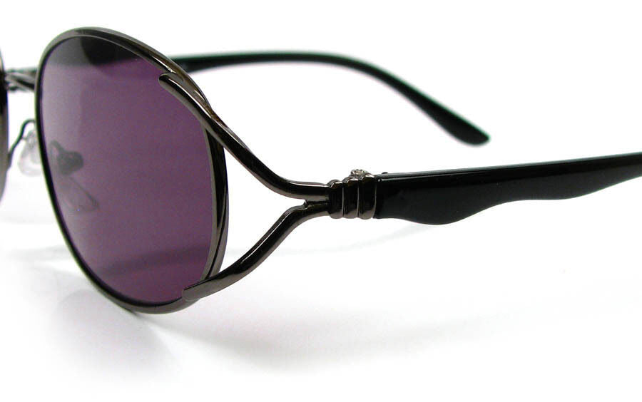 Sun Readers Metal Rim Single Vision Oval Reading Sunglasses