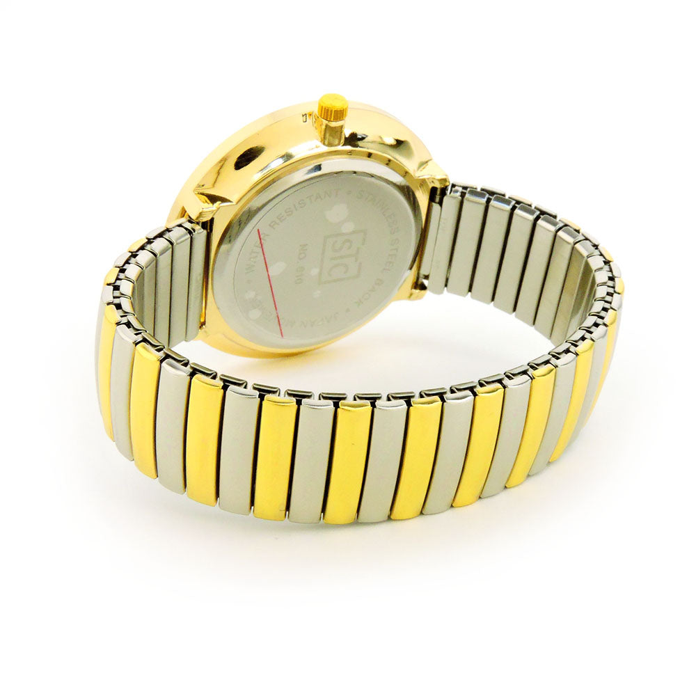 STC Super Large Face Stretch Band Watch for Seniors – Easy Read Dial