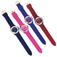 CLEARANCE SALE - Geneva Silicon 4 Colors Band Watch Wholesale Crystal Bezel Watches for Women