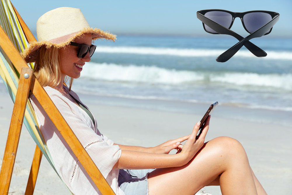 Sun Readers Full Lens Classic Frame 80's Retro Style Reading Sunglasses
