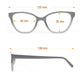 Cat Eye Two Tone Frame Spring Hinges Women's Reading Glasses