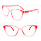 Cat Eye Two Tone Frame Spring Hinges Women's Reading Glasses