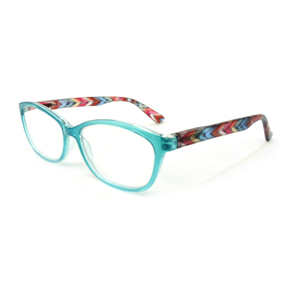 Classic Frame Reading Glasses Colorful Arms Retro Vintage Style