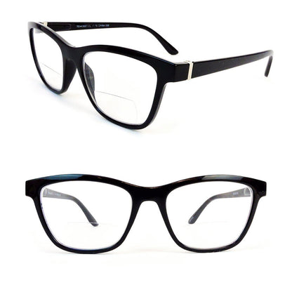 Bifocal Readers with Spring Temple Matte Finish Colorful Reading Glasses