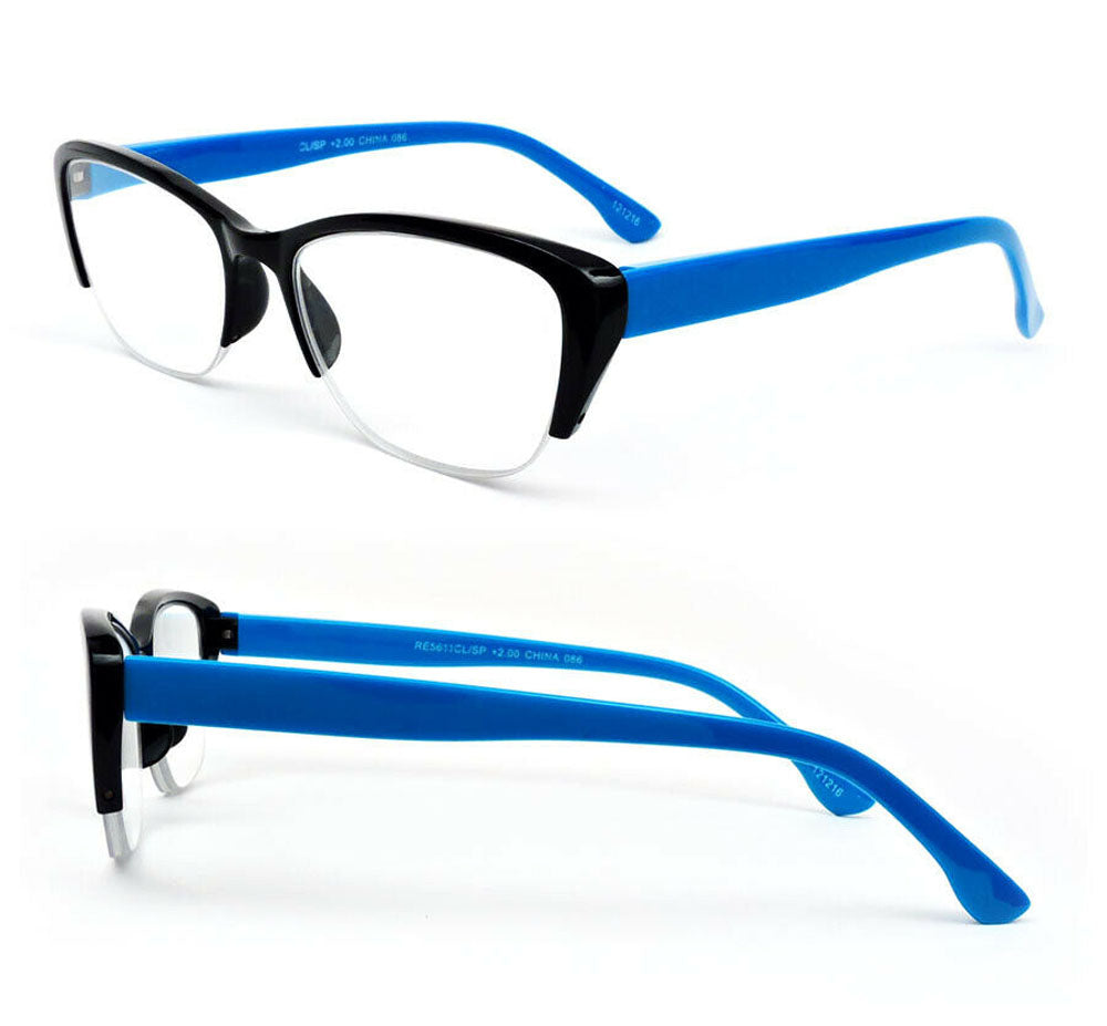Cat Eye Two Tone Frame Fashionable Women's Reading Glasses