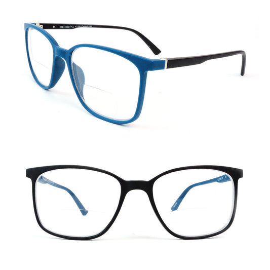 Bifocal Readers with Spring Temple Matte Finish Reading Glasses