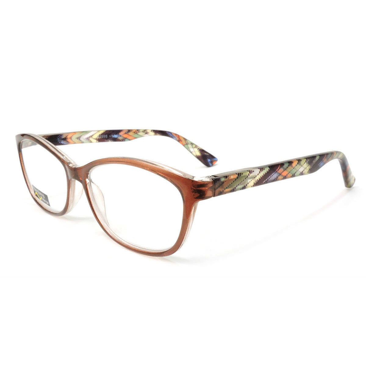 Classic Frame Reading Glasses Colorful Arms Retro Vintage Style