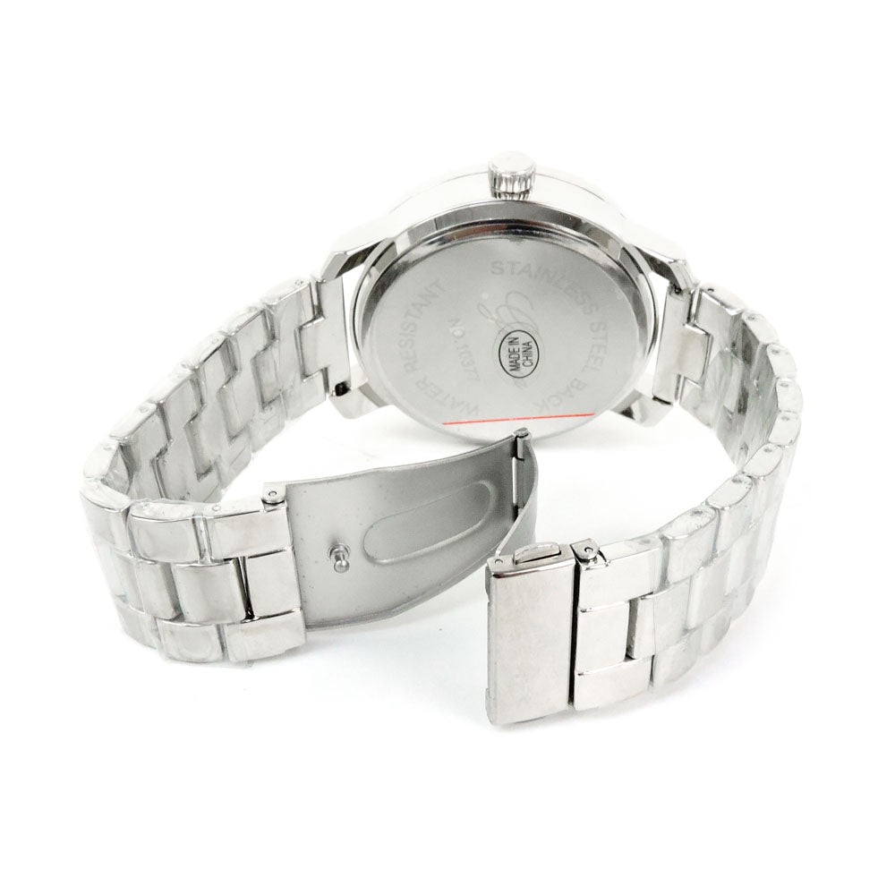 Geneva Bold Case SuperSize (48 mm) Blanc Dial, Bracelet Men's Quartz Watch