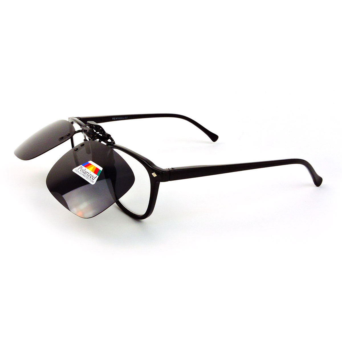 Clip-on Flip Up Polarized Sunglasses, Clip onto Over Eyeglasses
