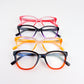 Cat Eye Two Tone Frame Spring Hinges Women's Reading Glasses