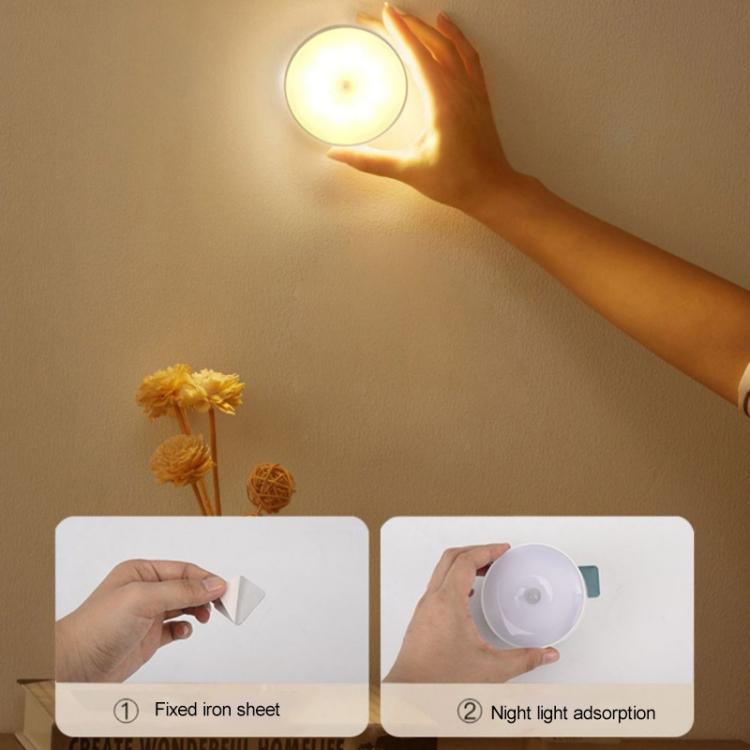 Intelligent Human Body Induction LED Night Light Bedside Lamp with Switch, With Switch, Human Sensor