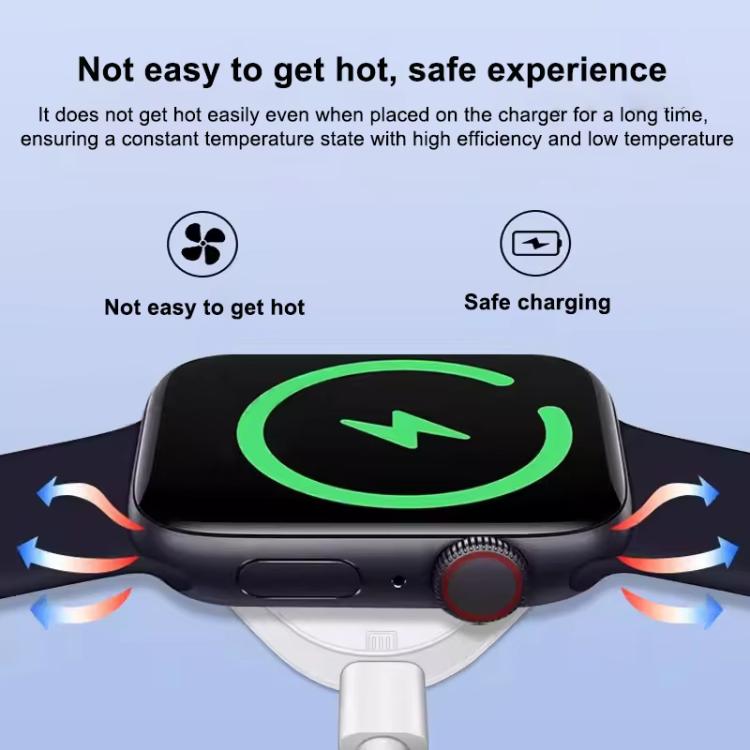 Magnetic Wireless Charger for Apple Watch USB-C, Portable Smart Watch Wireless Charger