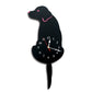 Dog Shaped Wall Clock with Swinging Tails, Size : 42 x 18cm - Home Office Decoration Battery Operated