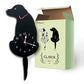 Dog Shaped Wall Clock with Swinging Tails, Size : 42 x 18cm - Home Office Decoration Battery Operated