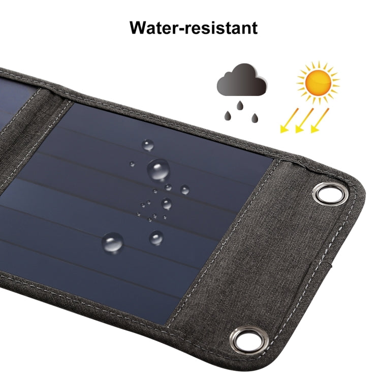 14W 5V 2.4A Portable Foldable Solar Charger Outdoor Travel Rechargeable Folding Bag with 4 Solar Panels & USB Port