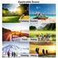 14W 5V 2.4A Portable Foldable Solar Charger Outdoor Travel Rechargeable Folding Bag with 4 Solar Panels & USB Port