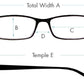 Classic Frame Reading Glasses Nerd Geek Style Readers