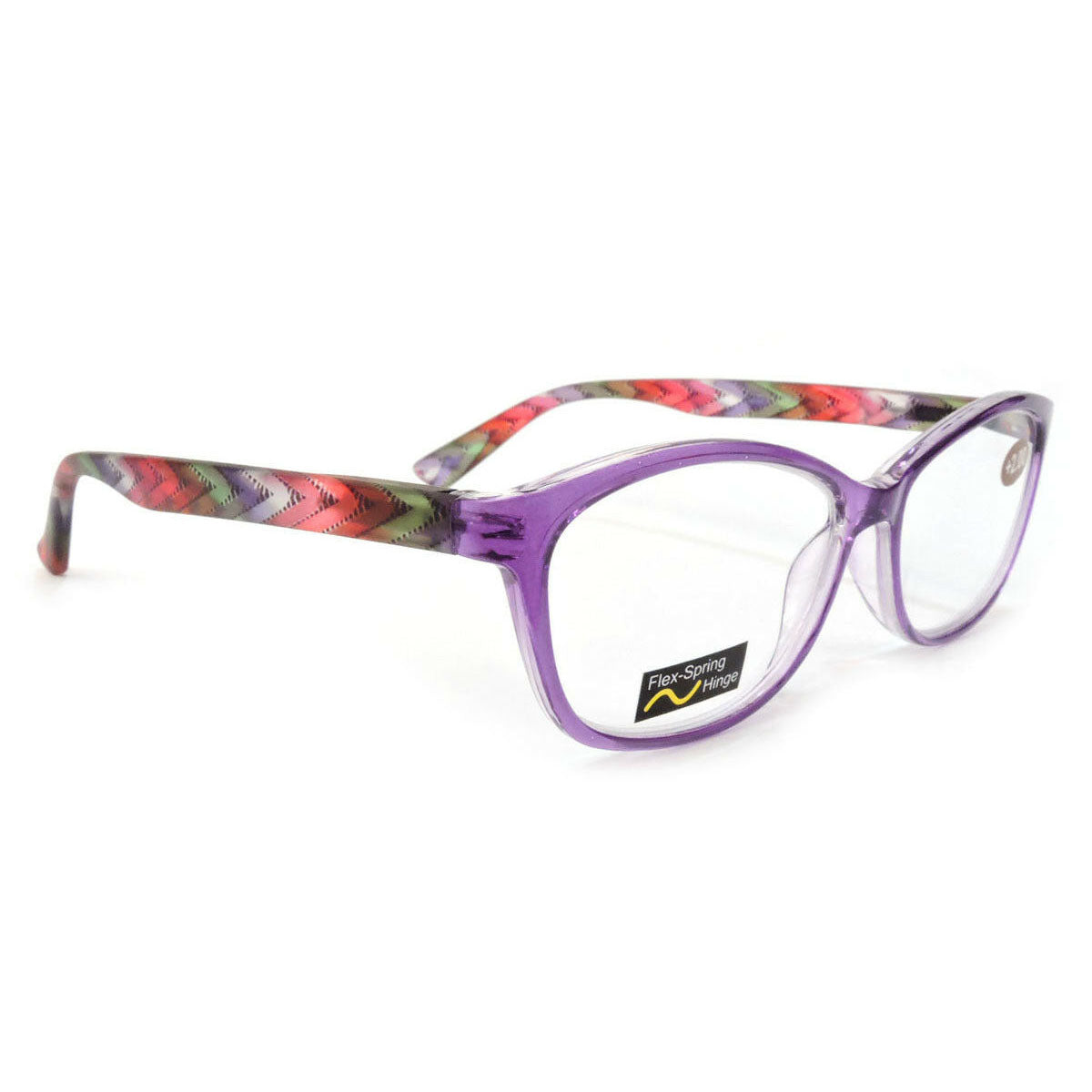 Classic Frame Reading Glasses Colorful Arms Retro Vintage Style