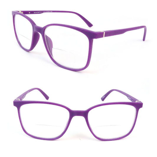 Bifocal Readers with Spring Temple Matte Finish Reading Glasses