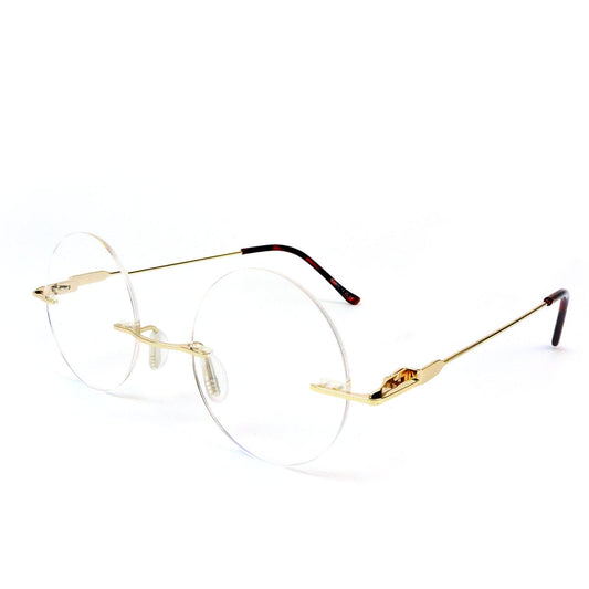 Lennon Style Small Size Rimless Round Reading Glasses Readers