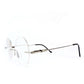Lennon Style Small Size Rimless Round Reading Glasses Readers