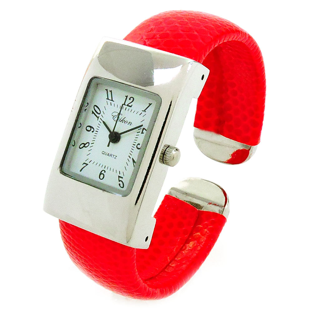Black Snake Style Band Small Size Women's Bangle Cuff Watch