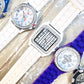 Clearance - Lot 60  pcs Geneva Silicone Bands Crystal Bezel Women's Wristwatches - New