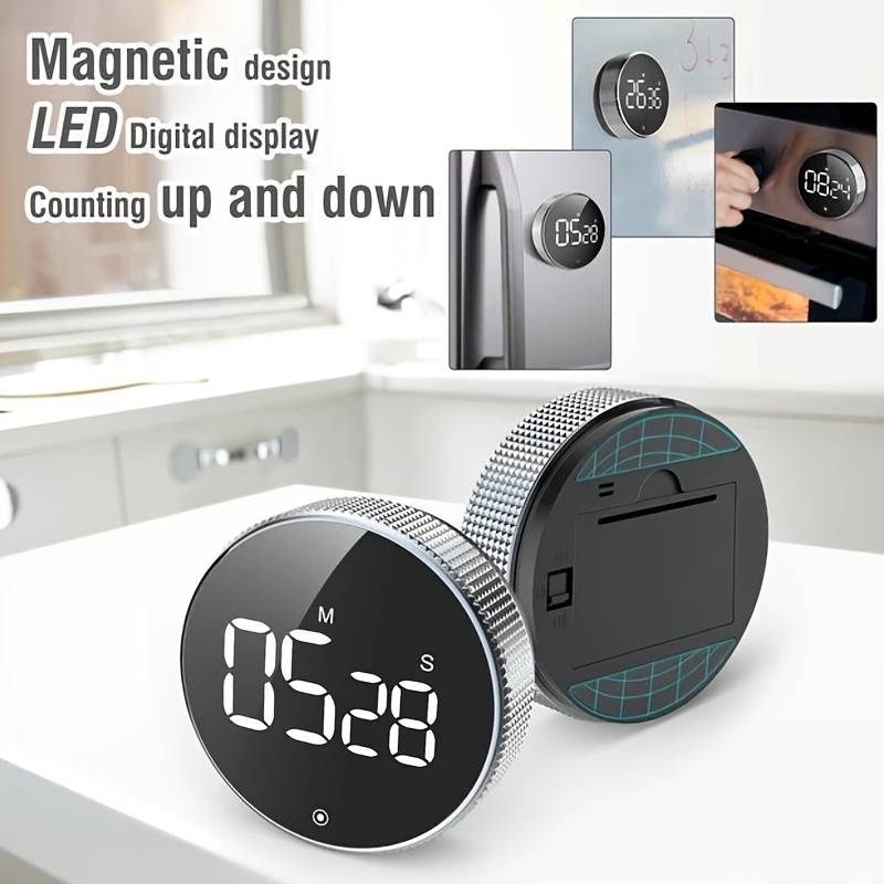 Digital Magnetic Timer with Large Display, Countdown Count-up Clock, for Any Purpose