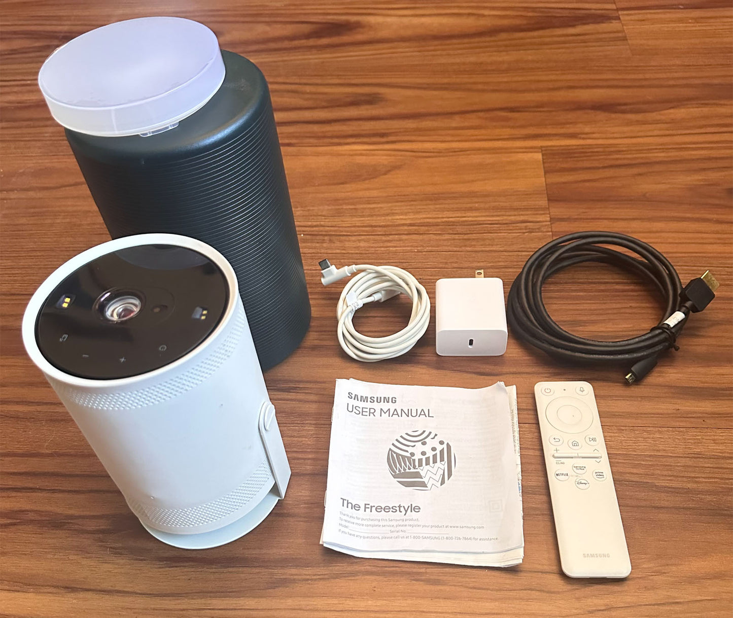 SAMSUNG The Freestyle FHD HDR Smart Portable Projector – 30"–100" – Tested & Updated