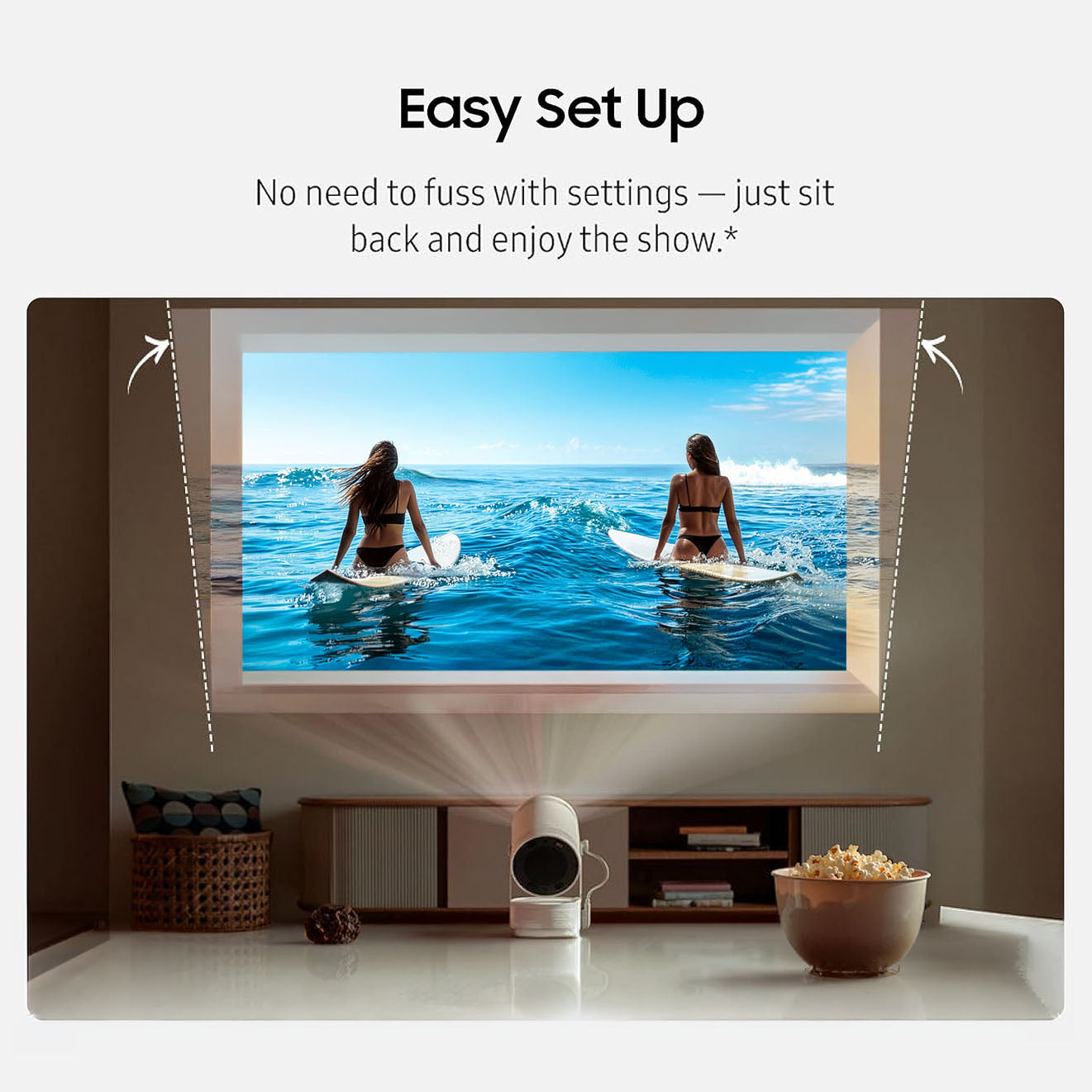 SAMSUNG The Freestyle FHD HDR Smart Portable Projector – 30"–100" – Tested & Updated