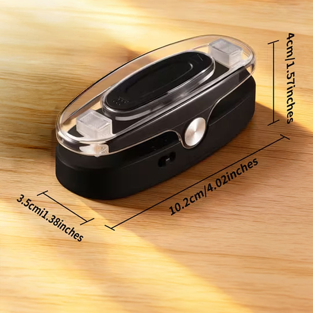 2-in-1 USB Rechargeable Heat Sealer with Built-In Cutter, Bag Closer Keep Snacks Fresh to Carry & Store