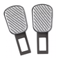Carbon Fiber Seat Belt Buckle Clip – Alarm Silencer, Adjuster & Extender (2-Pack)