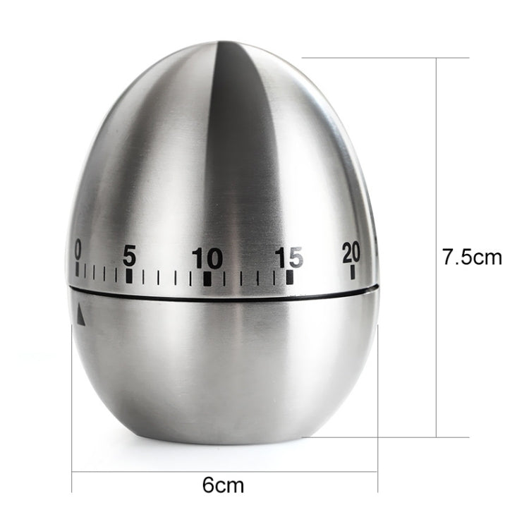 Mechanical Egg Kitchen Cooking Timer Alarm 60 Minutes Stainless Steel  Kitchen Tools, Egg Timer