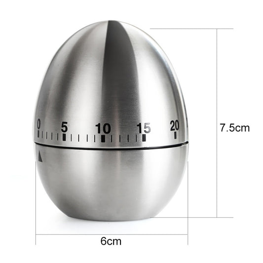 Mechanical Egg Kitchen Cooking Timer Alarm 60 Minutes Stainless Steel  Kitchen Tools, Egg Timer